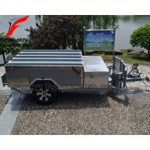 New off-road hard floor camper trailer with tent with kitchen system